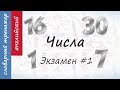 Числа на английском. Экзамен #1.