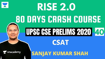 L40: Counting Figures Part 3 with PYQs | 80 Days Crash Course for Prelims 2020 | Sanjay Kumar Shah