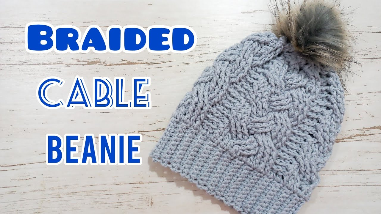 How To Crochet Beautiful Beanie Hat For Beginners:👌PERFECT! Braided ...