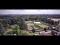 Combermere abbey gardens and cottages  aerial view