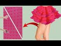 VERY EASY Cut that takes only 10 minutes , Sew and INSTANT skirt For party wear