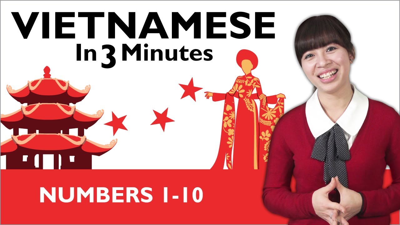 Learn Vietnamese - Numbers 1-10