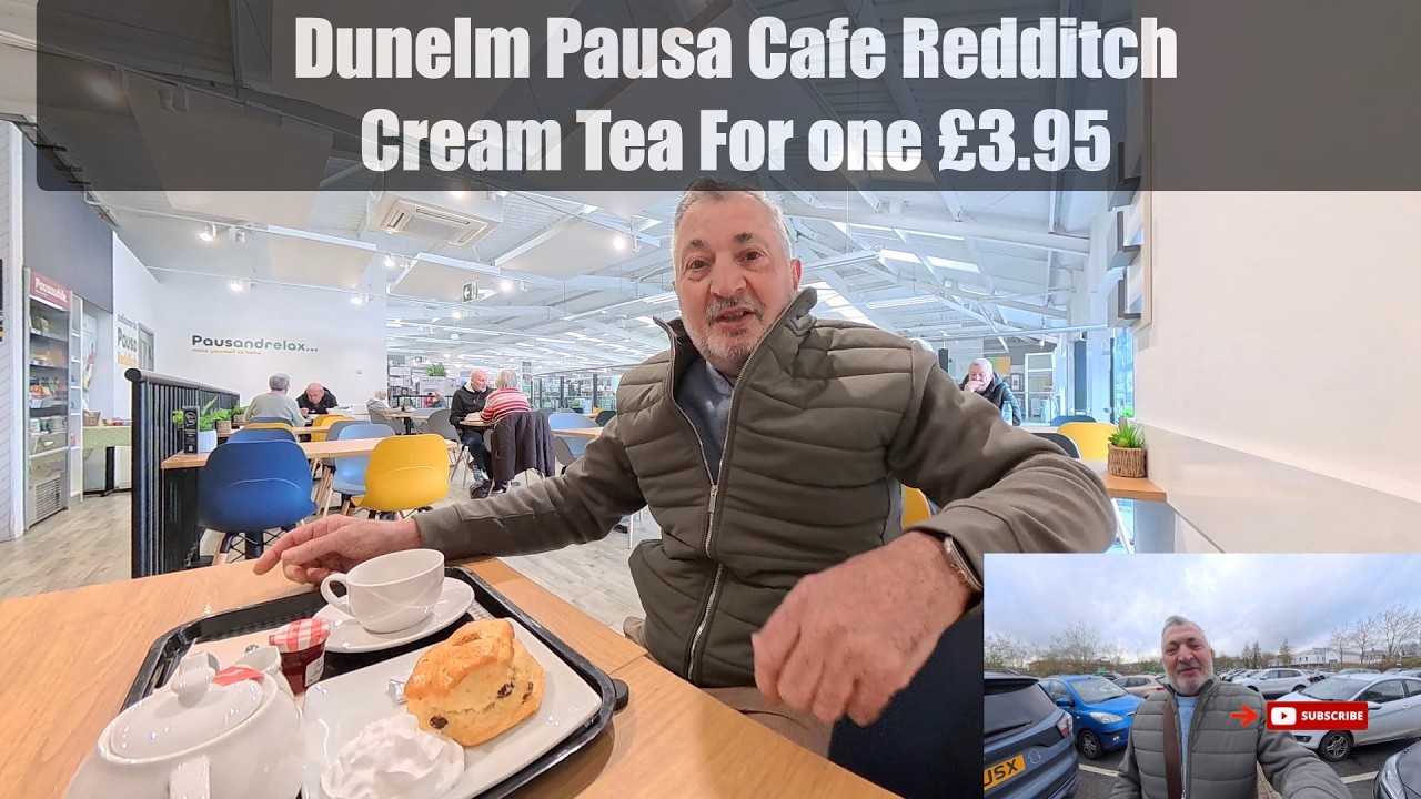 Dunelm Pausa Cafe Redditch  Cream Tea For one £3 95