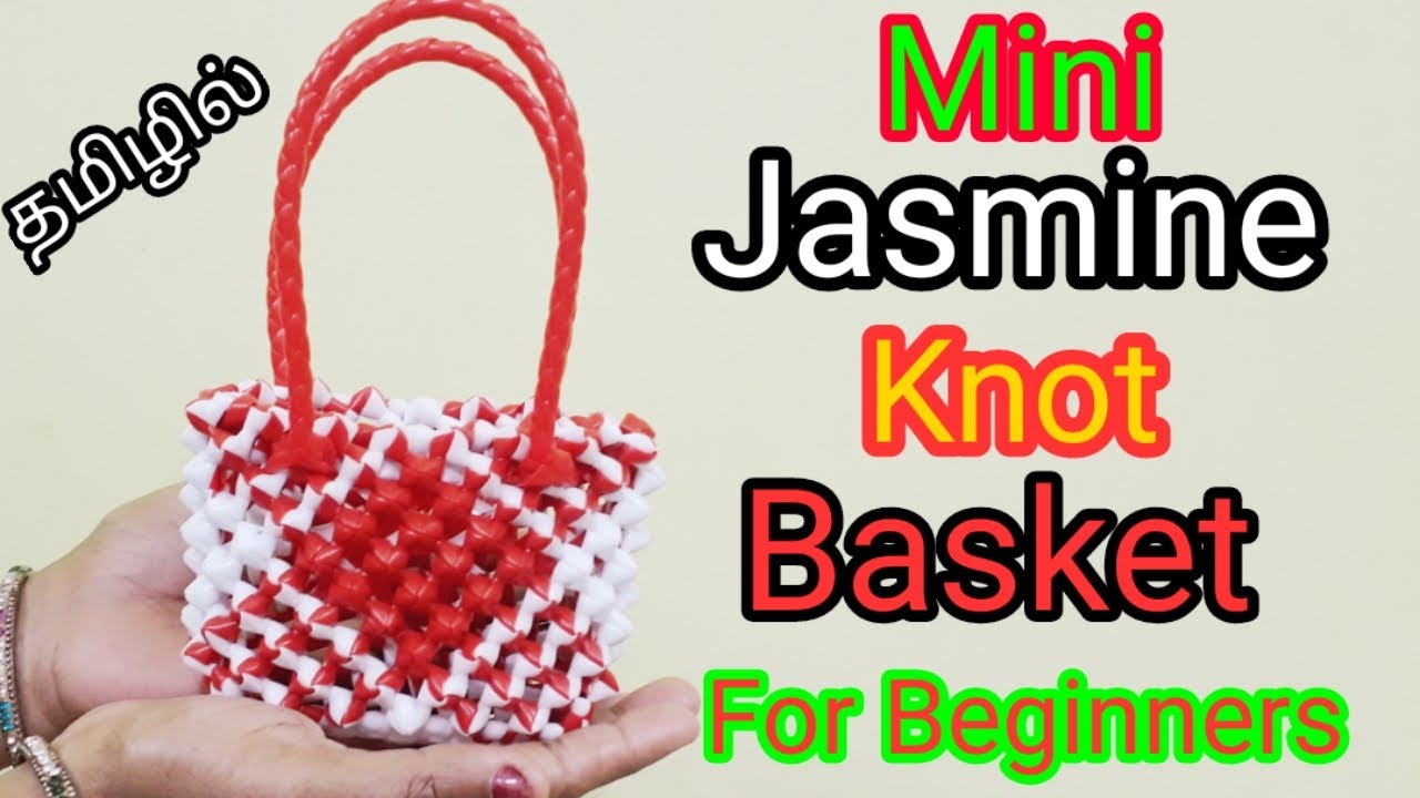 Mini Jasmine Knot Basket Making tutorial for beginners