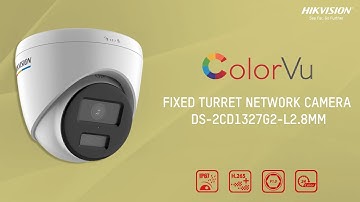 Hikvision 2MP ColorVU Fixed Turret Network Camera | DS-2CD1327G2-L2.8MM