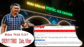 Phúc An Garden | Những Đoàn Bẩy Làm Gia Tăng Giá Trị Dự Án | NTN 0909117880