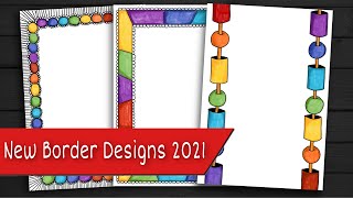 Border designs on paper | Front Page Design for School Project | Project Work Designs |Border Design