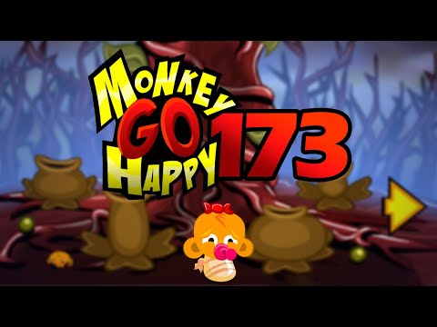 Видео: Игра "Счастливая Обезьянка 173" (Monkey GO Happy 173) - прохождение