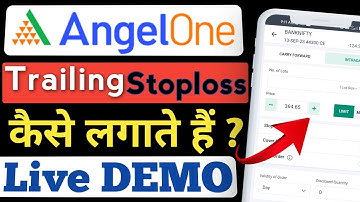 Angel One Trailing stop loss || How to set Trailing Stop loss in Angel one || Trailing stoploss
