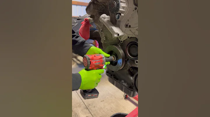 Milwaukee M12 3/8 Stubby vs 3.8 V6 Crank Bolt #milwaukee #automotive #tools #cars #hyundai #genesis