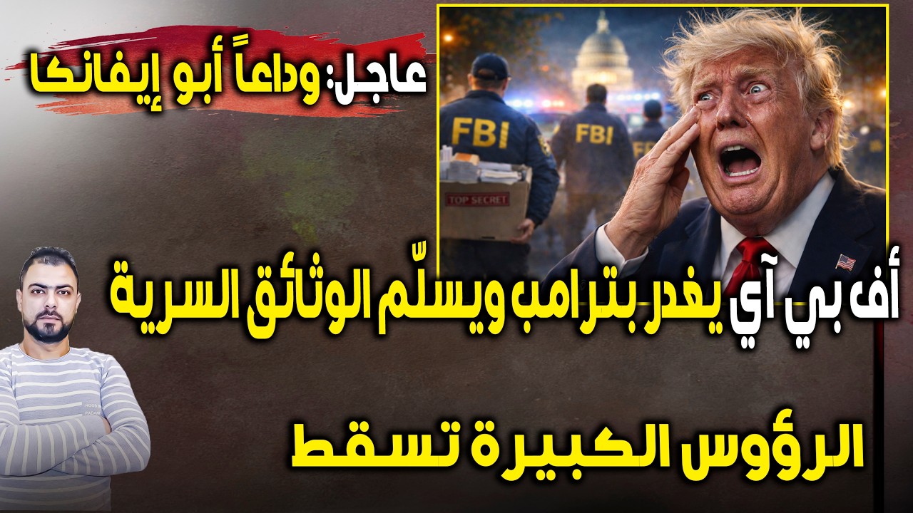 عاجل: وداعاً أبو إيفانكا | الـ FBI يغدر بترامب ويسلّم الوثائق السرية..الرؤوس الكبيرة تسقط
