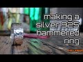 How to make a silver hammered ring