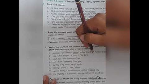 Class III English OPE Unit No. 01 Lecture No. 03