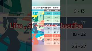 Pregnancy weeks to months #pregnacycare #pregnancy #ytshorts #shortsfeed #ytshorts