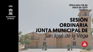 Sesión extraordinaria del pleno de la Junta Municipal de San José de la Vega - 28/04/21 -