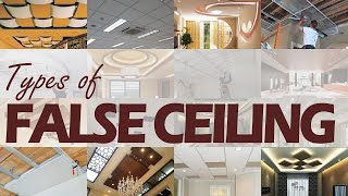 Different TYPES OF FALSE CEILING and their detail