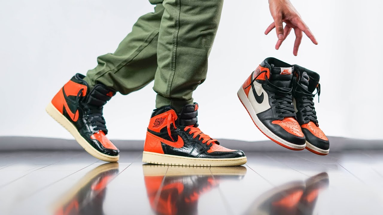 air jordan 1 shattered backboard 3.0 on feet