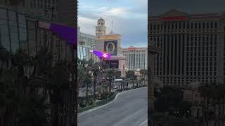 Las Vegas Strip Super Bowl Sunday - Bellagio Hotel Las Vegas | Las Vegas Boulevard Walk #shorts