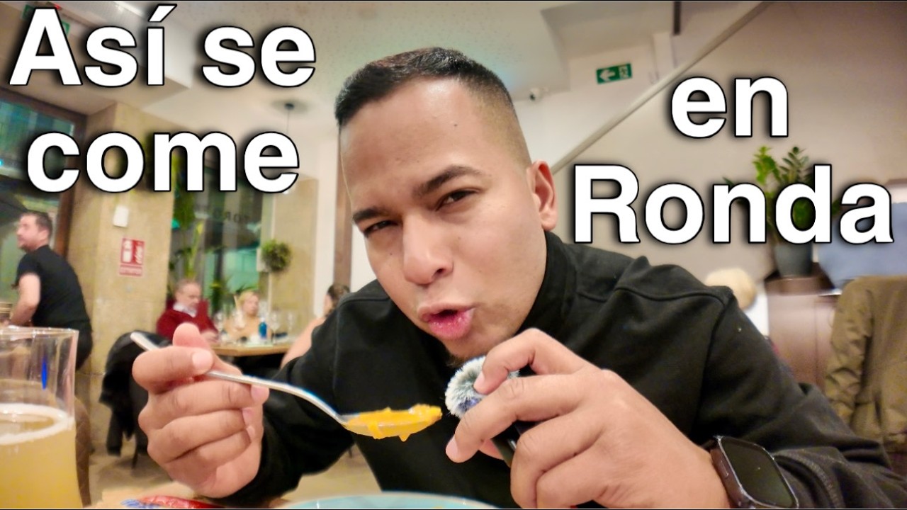 TODO un día COMIENDO en los BARES de RONDA🥘🍽️ ¡La  verdad sobre la comida local!