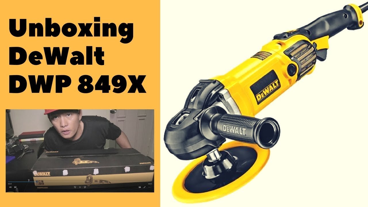 DeWalt Buffer Polisher, 7”-9”, 12 Amp, Variable Speed Dial 0-3,500 RPM's, Corded (dwp849x) Yellow