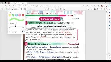 Connect Plus primary 4 unit 7 lesson 2 كونكت بلس الصف الرابع الوحدة السابعة الدرس الثانى