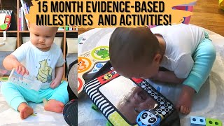15 MONTH BABY DEVELOPMENT MILESTONES | Using Ages and Stages (ASQ3) to Measure Growth & Activities!
