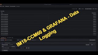 IM18-CCM60 Data Logging with GRAFANA