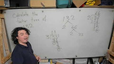 Finding Factor Tree Of 132