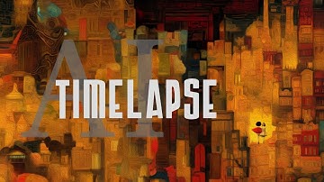 Ai Process Art/Uncontrolled Noise Painting Timelapse: The City Sleeps - 08/13/2023