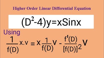 (D^2-4)y=xSinx #HigherOrderLinearDifferentialEquation L892