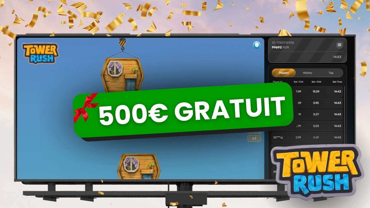 BONUS Tower Rush : CODE PROMO caché pour gagner 500€ GRATUITEMENT 🎁