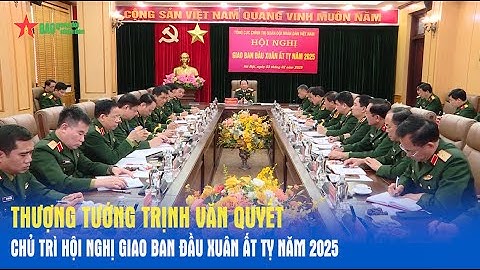 Thượng tướng Trịnh Văn Quyết chủ trì Hội nghị giao ban đầu Xuân Ất Tỵ năm 2025