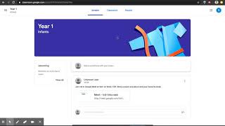 Joining a Google Meet via Google Classroom - for students