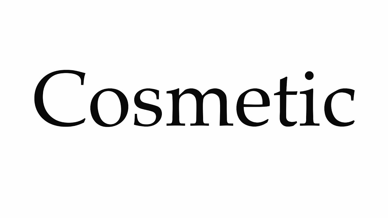 How to Pronounce Cosmetic - YouTube