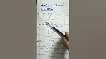 Class 9 | Chapter 2  | properties of real number | properties of real numbers with examples