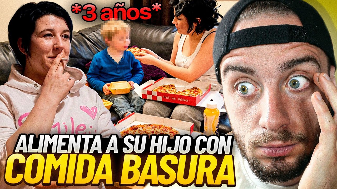 ¡UNA MADRE ALIMENTA A SUS HIJOS DE 3 Y 1 AÑOS SOLO CON COMIDA BASURA! 🍔🍕🤢