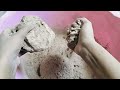 Eid 2nd day special mini clay pots crumbling 🔥 sound issue // pure cheesy mud dirt dry crumbling