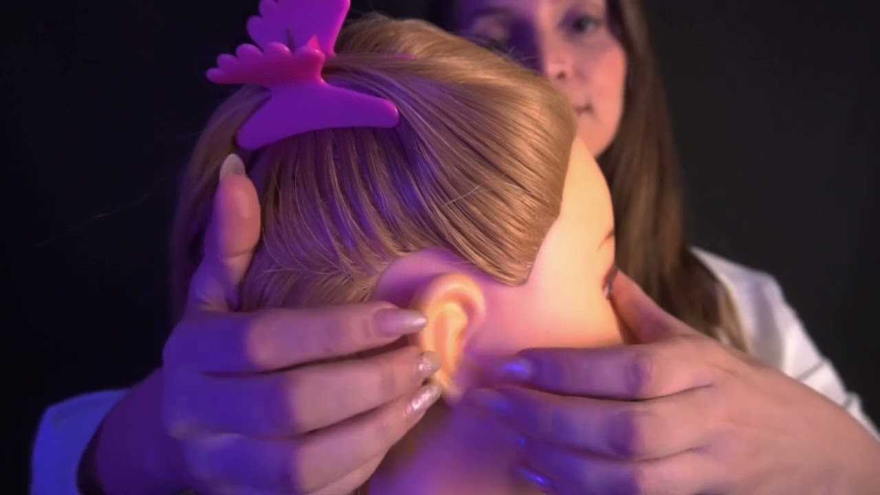 ASMR MASSAGEM NA ORELHA👂Roleplay relaxante para dormir