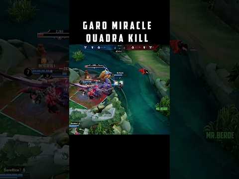 Garo QUADRA KILL in Honor of Kings! 🔥 Insane Clutch Gameplay #honorofkings #hok #shorts