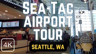 Is This the Best Airport in the US?  Take a Walk Through the Modern New SeaTac Airport in 4K