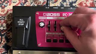 Boss RC300 quick set up