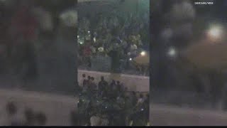 Concertgoer falls off balcony at Lucas Oil Stadium