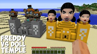 REAL FNAF FREDDY TEMPLE vs SQUID GAME DOLL TEMPLE in MINECRAFT! by Cherry Home 2,205 views 2 years ago 9 minutes, 3 seconds