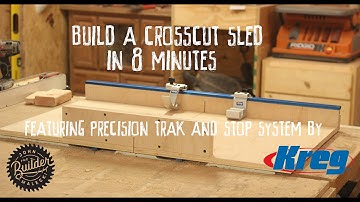 How To Make an Easy Table Saw Cross Cut Sled | 8 Minute Video