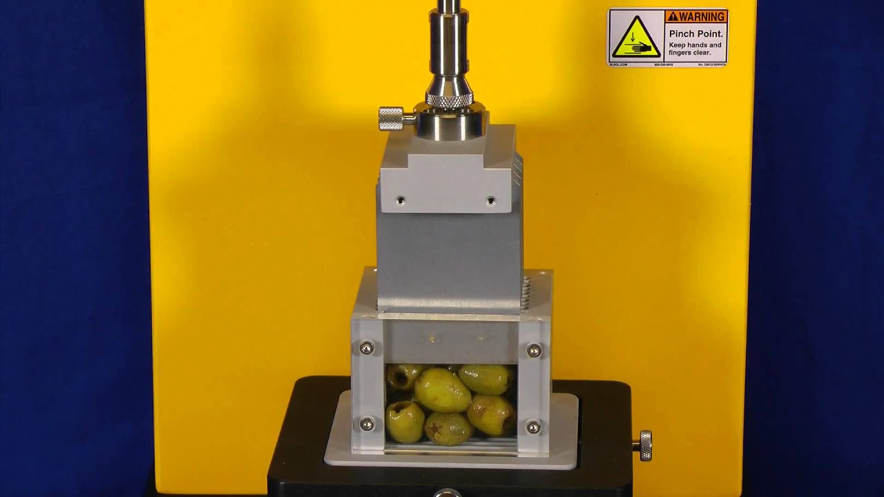 The Firmness of Green Pitted Olives using the Brookfield CT3 Texture