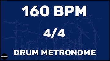 4/4 | Drum Metronome Loop | 160 BPM