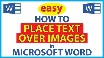 How To Place Text Over An Image In Microsoft Word | 365 | *2024