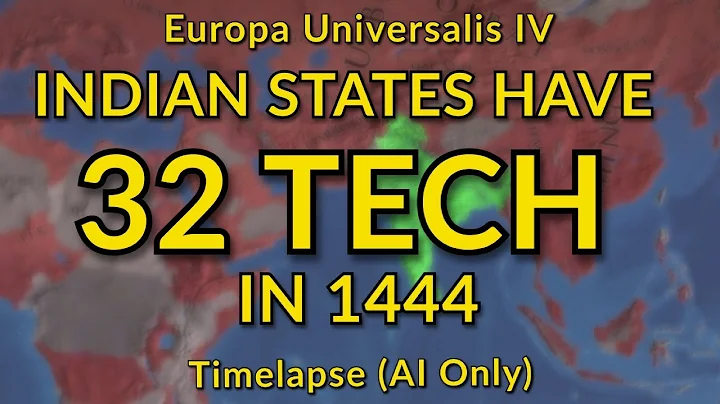 EU4 Timelapse | 32 Tech India | Strongest AI HRE I have ever seen