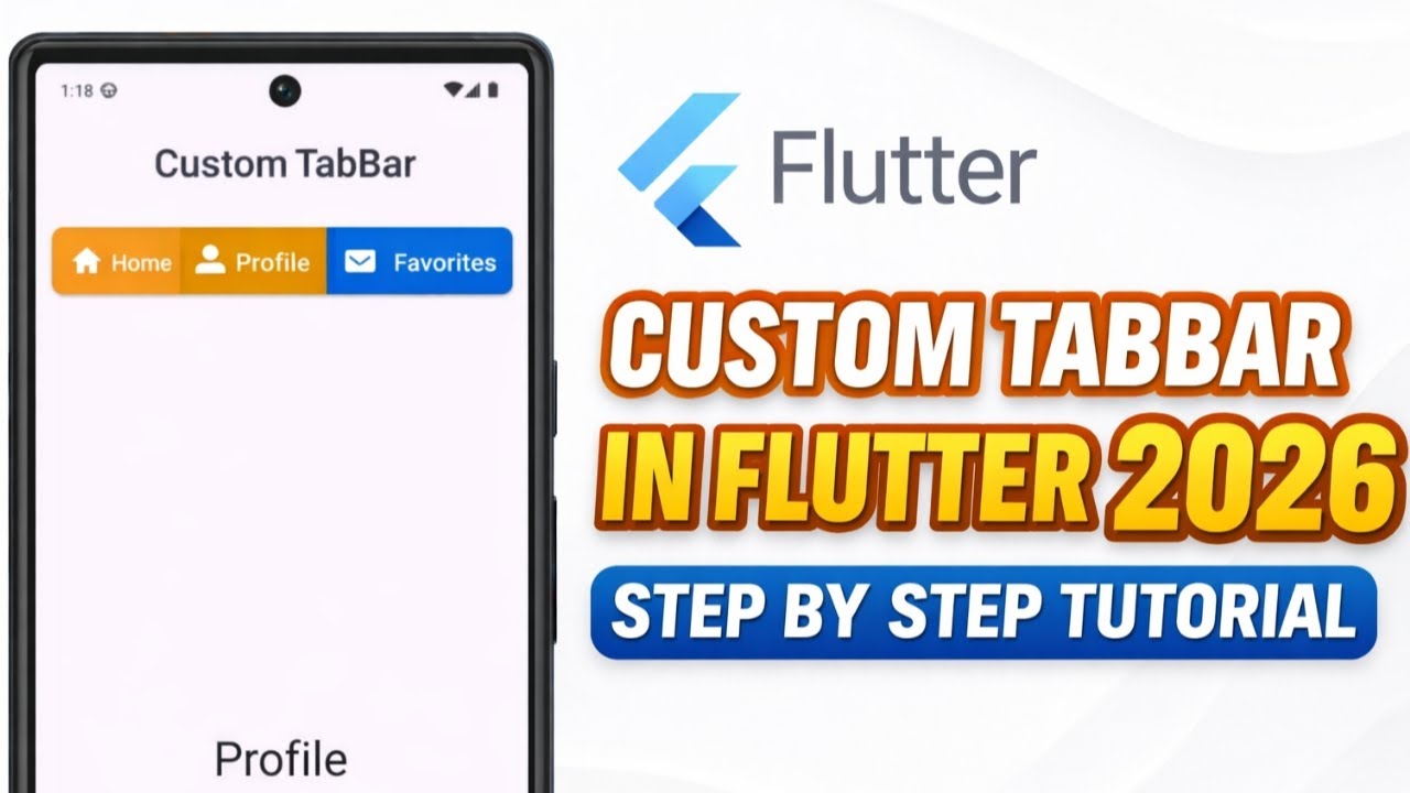 Как создать пользовательскую панель вкладок во Flutter 2026 | Пошаговое руководство для начинающих