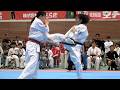【新極真会】第43回全四国空手道選手権大会　決勝　女子軽量級　河村奈々　福岡支部　対　山中咲和　高知支部　SHINKYOKUSHINKAI KARATE